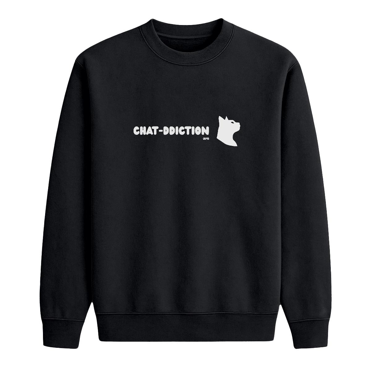 Sweat-shirt Chat-ddiction