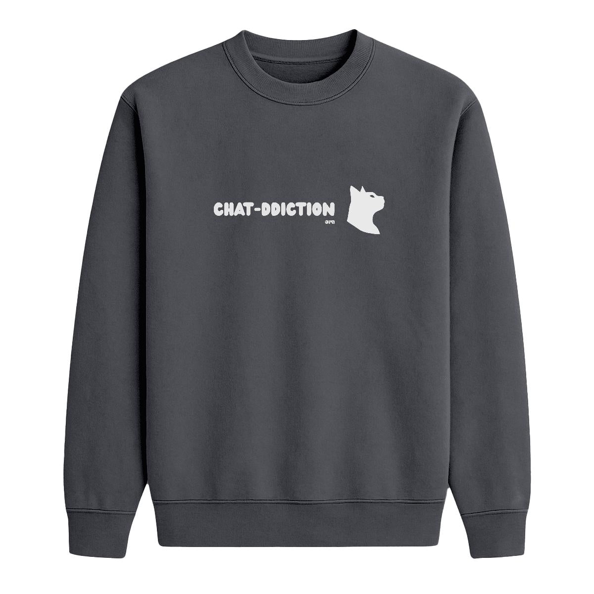 Sweat-shirt Chat-ddiction