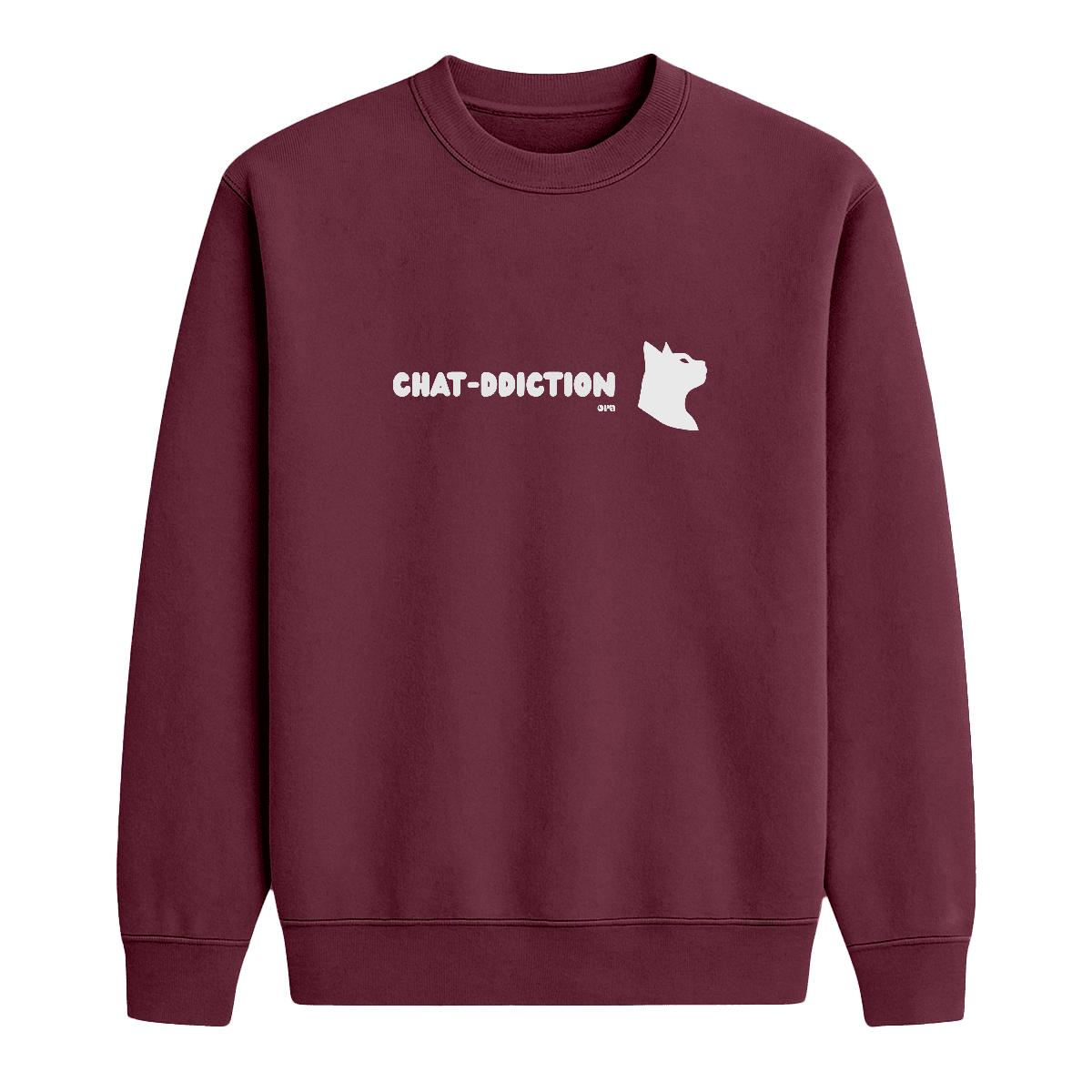 Sweat-shirt Chat-ddiction