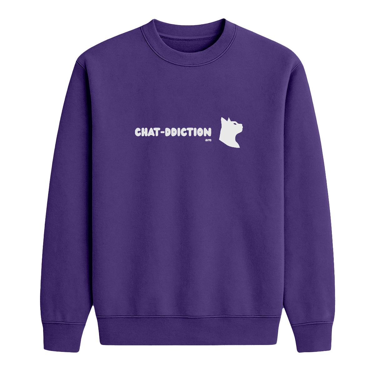 Sweat-shirt Chat-ddiction