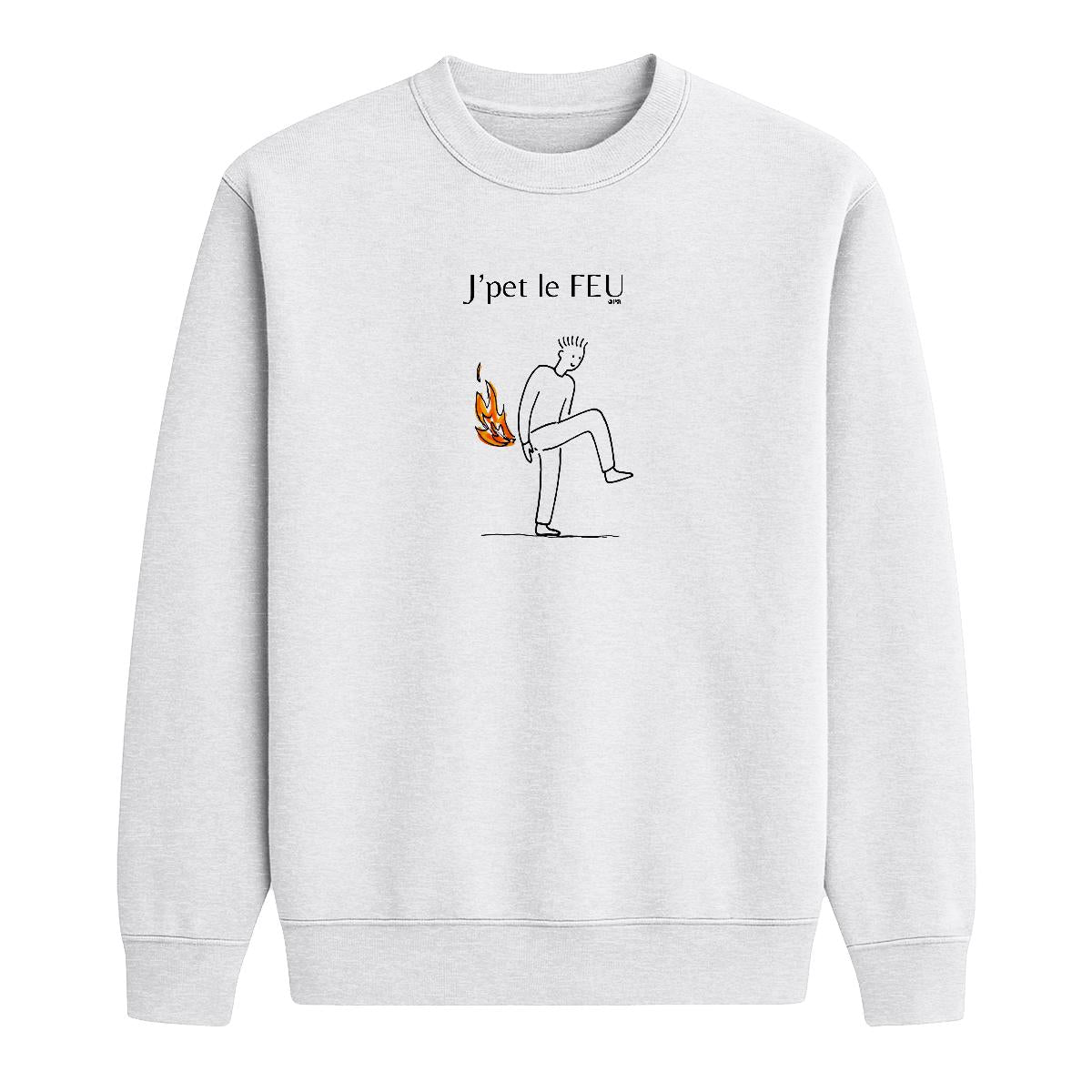 Sweat-shirt J'pet le feu