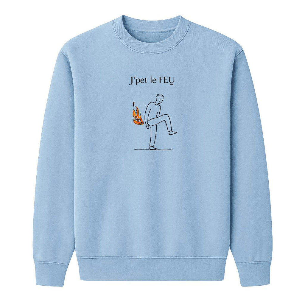 Sweat-shirt J'pet le feu