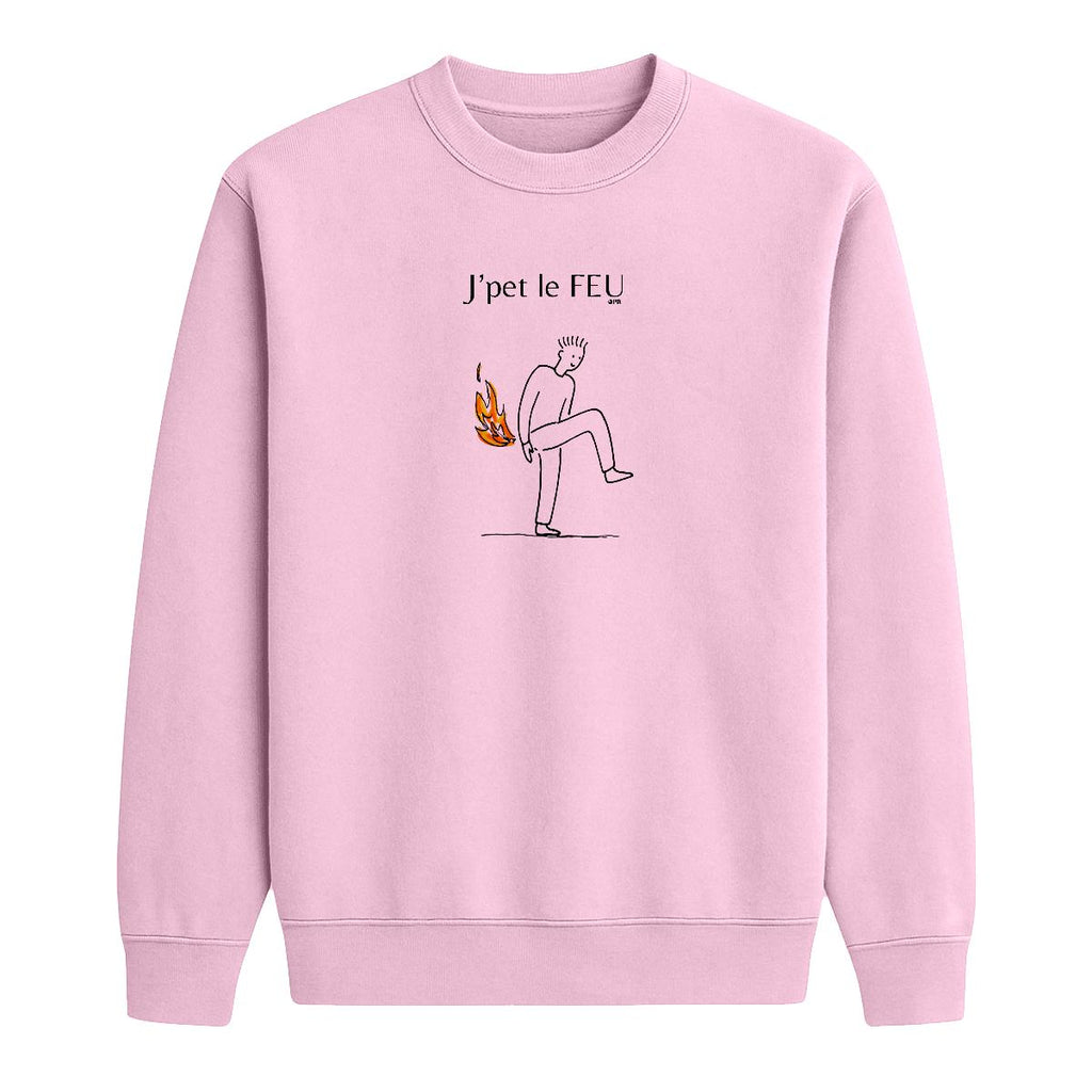 Sweat-shirt J'pet le feu