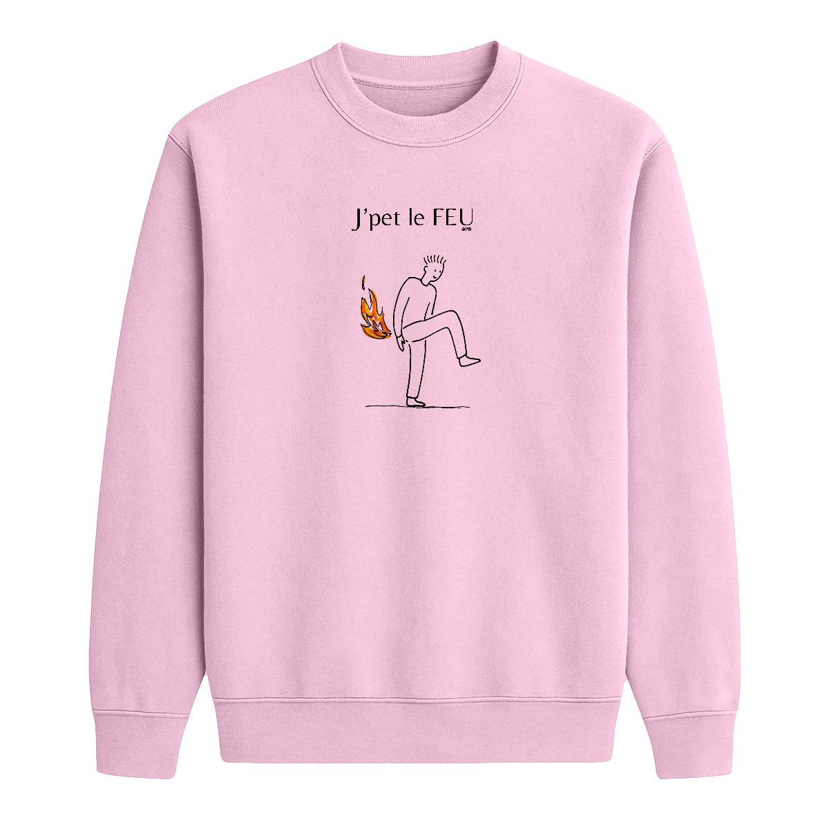 Sweat-shirt J'pet le feu