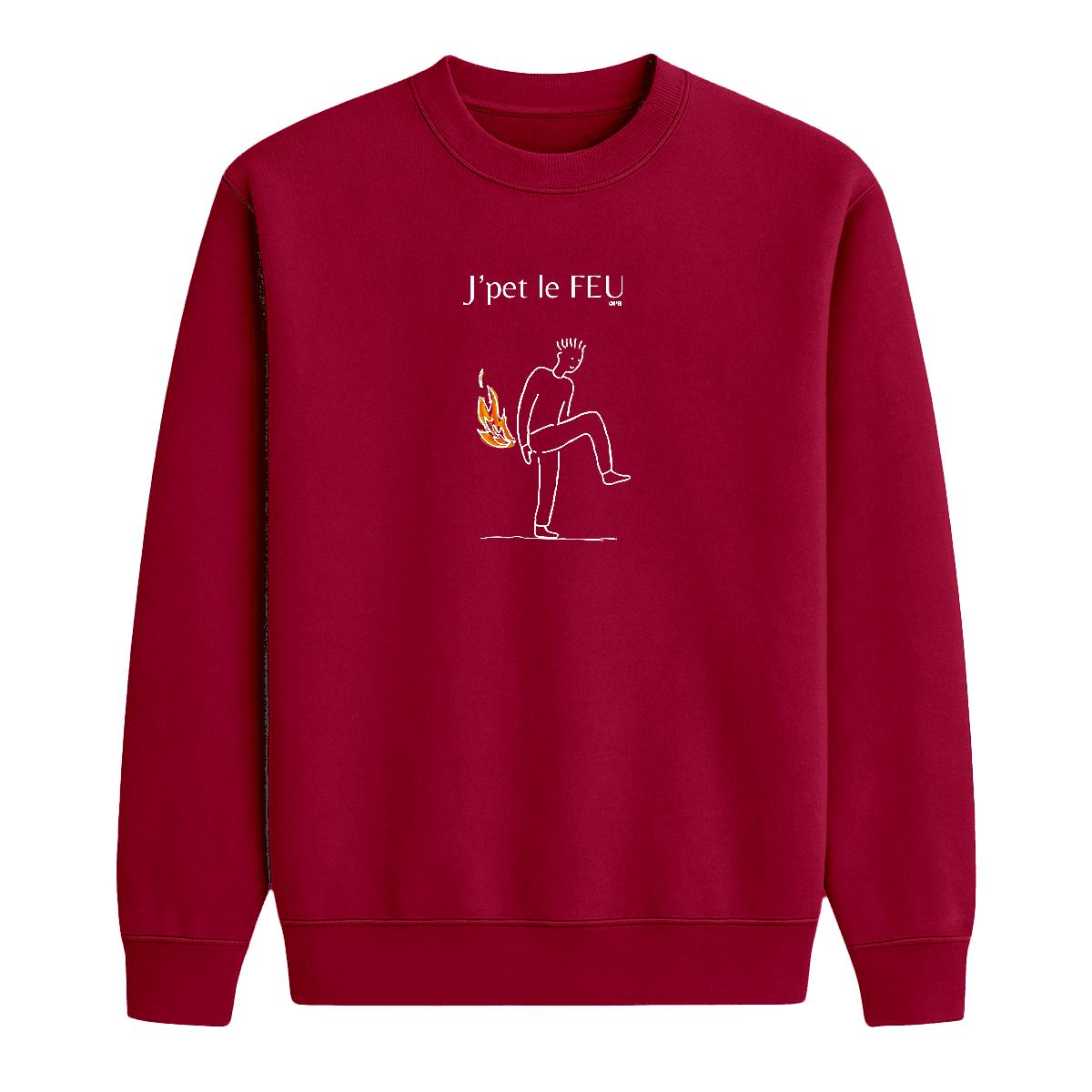 Sweat-shirt J'pet le feu