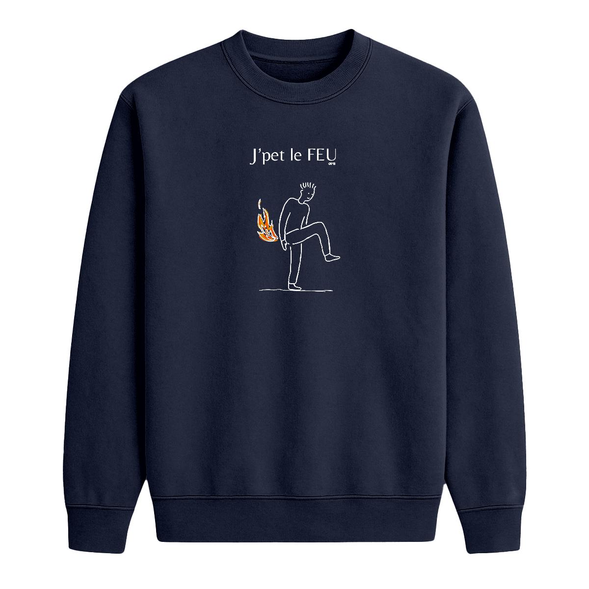 Sweat-shirt J'pet le feu