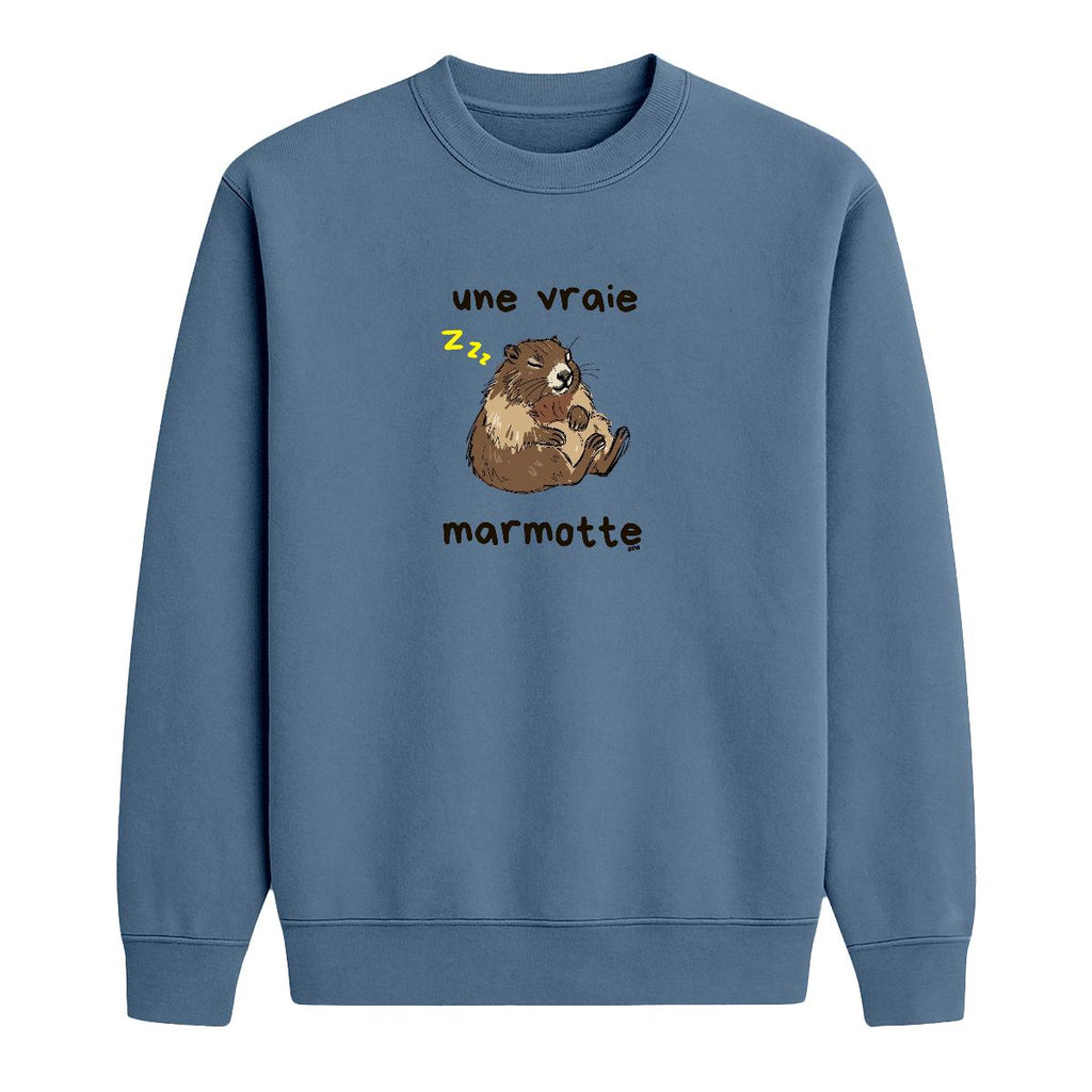 Sweat-shirt Une vraie marmotte