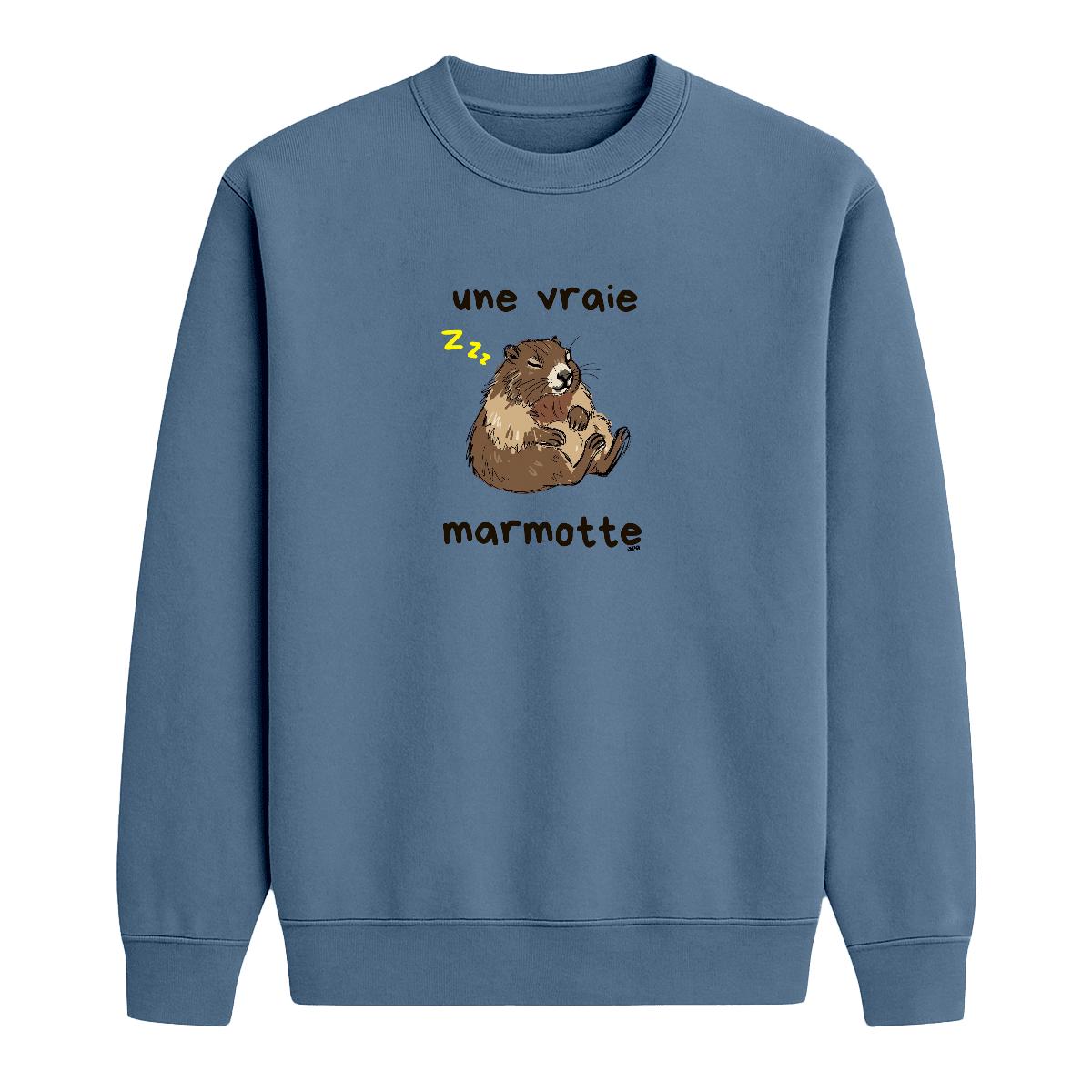Sweat-shirt Une vraie marmotte