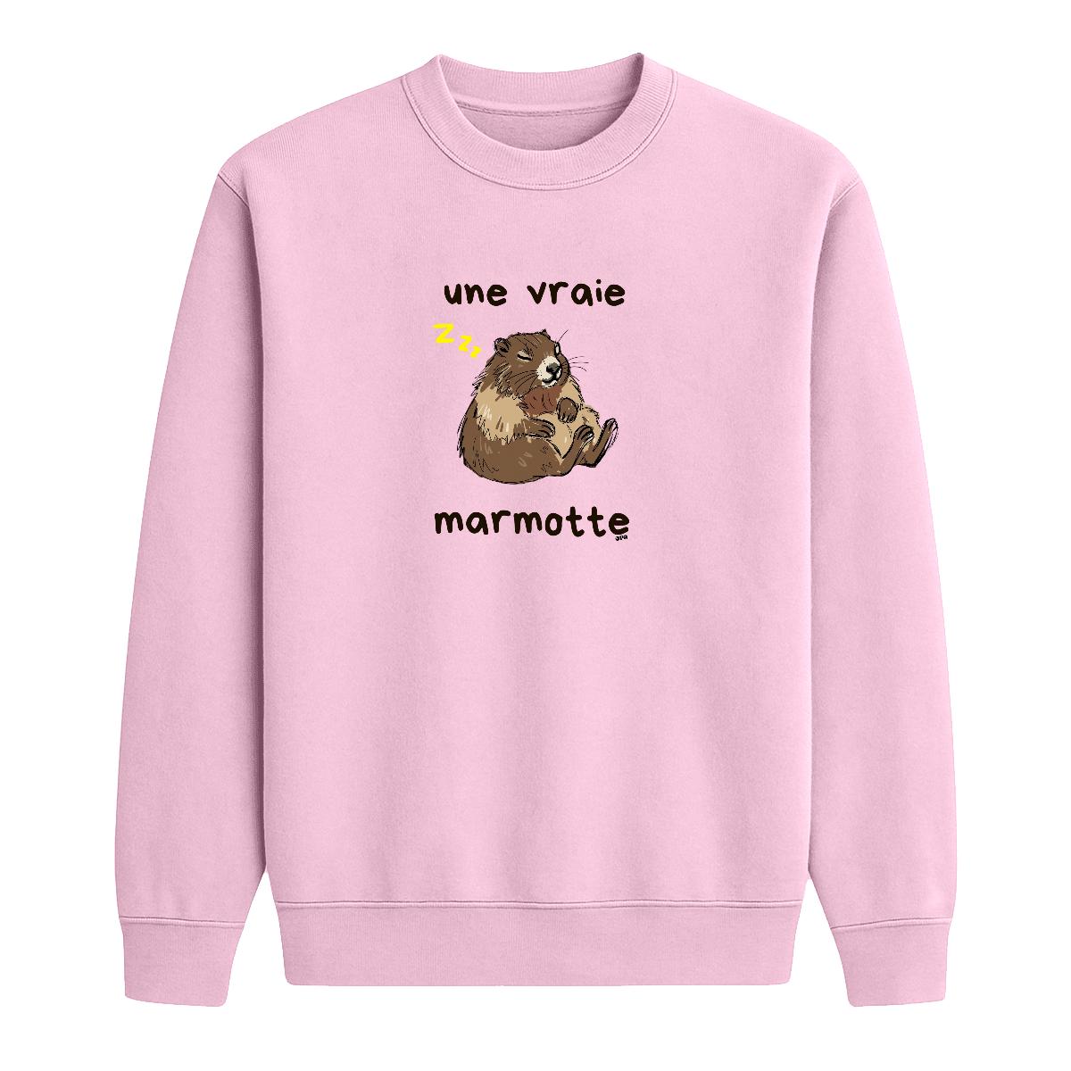 Sweat-shirt Une vraie marmotte