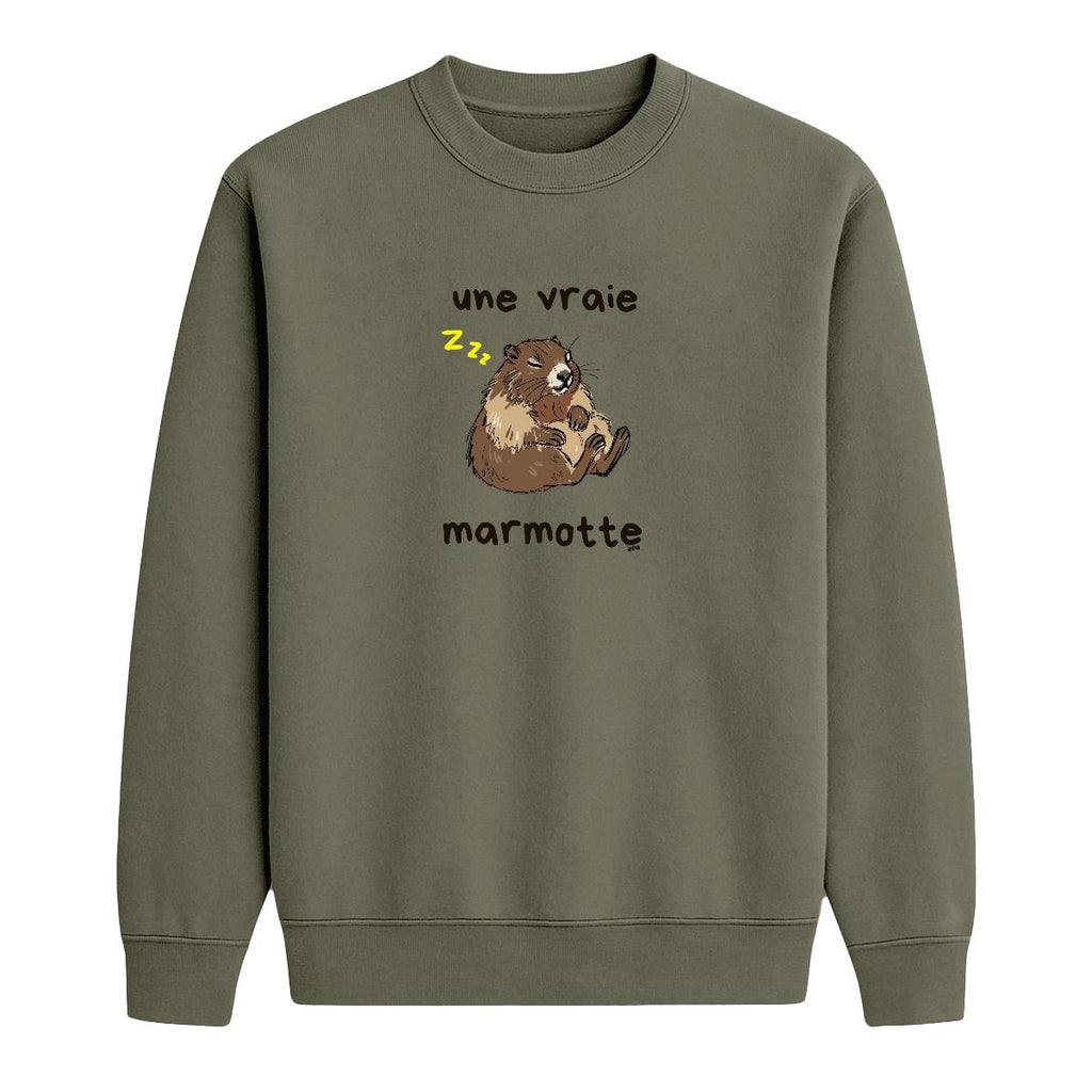 Sweat-shirt Une vraie marmotte