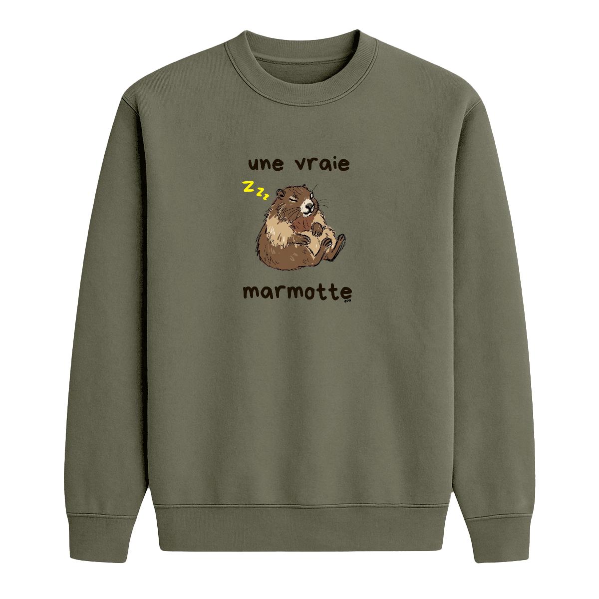 Sweat-shirt Une vraie marmotte