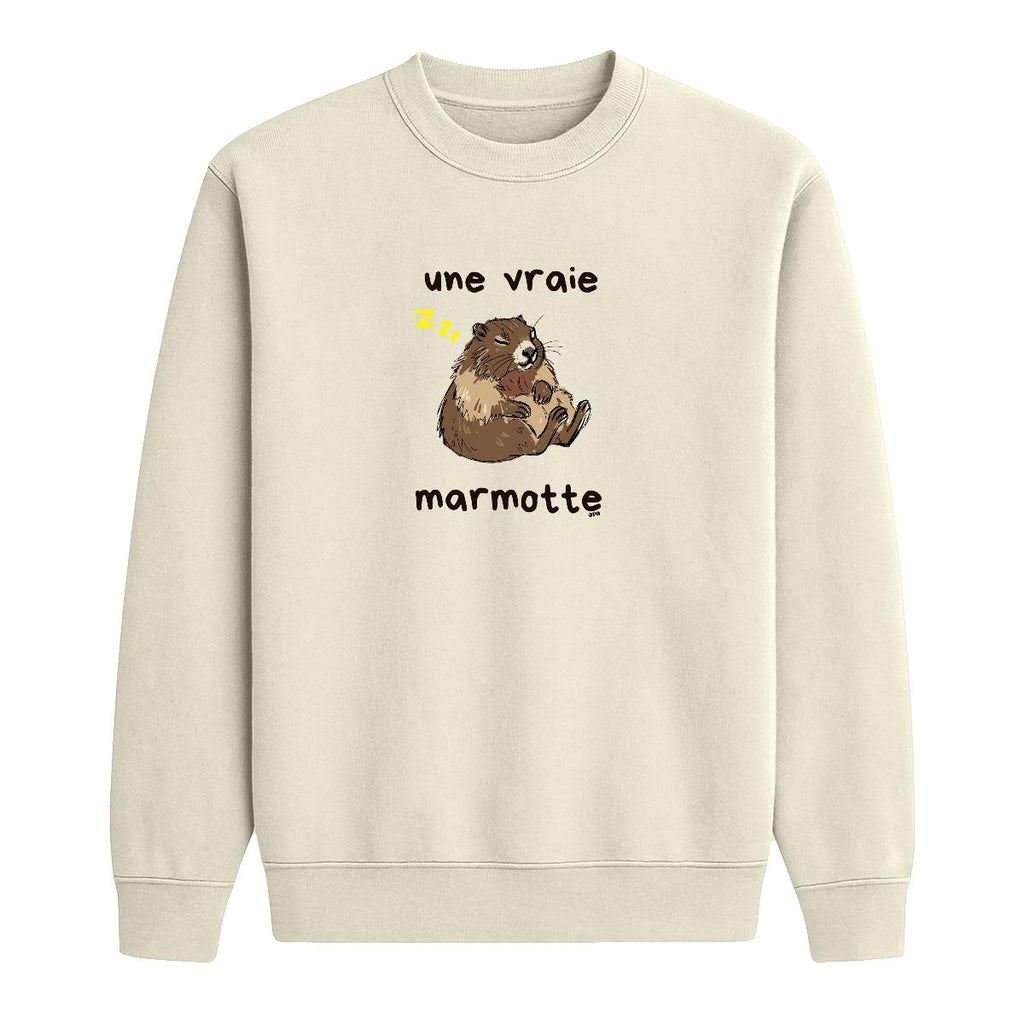 Sweat-shirt Une vraie marmotte