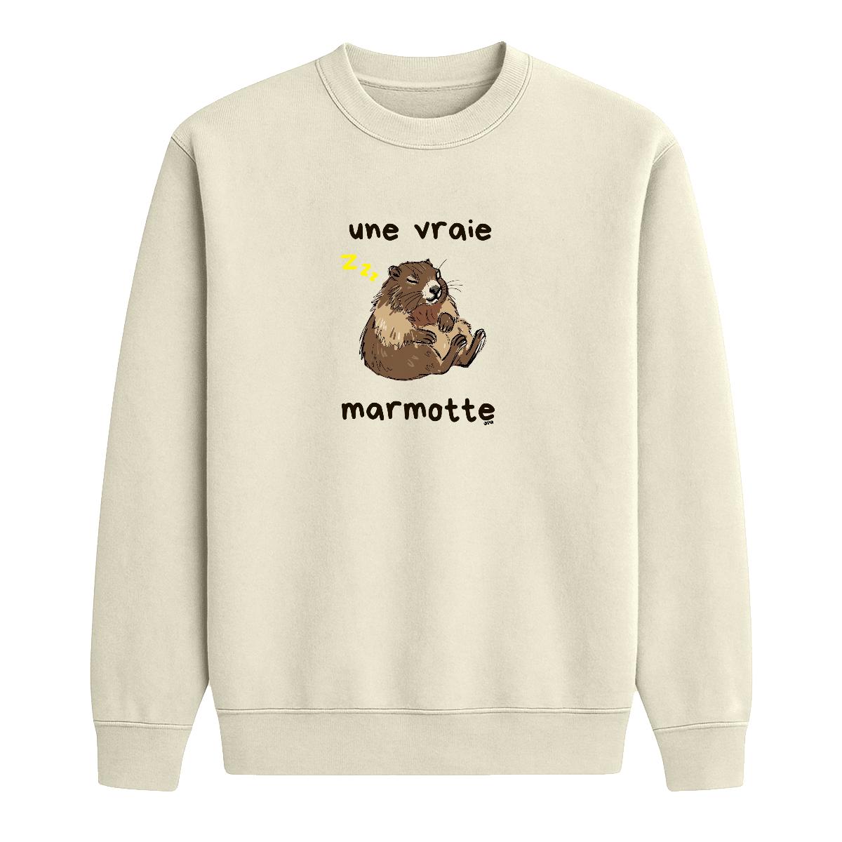 Sweat-shirt Une vraie marmotte