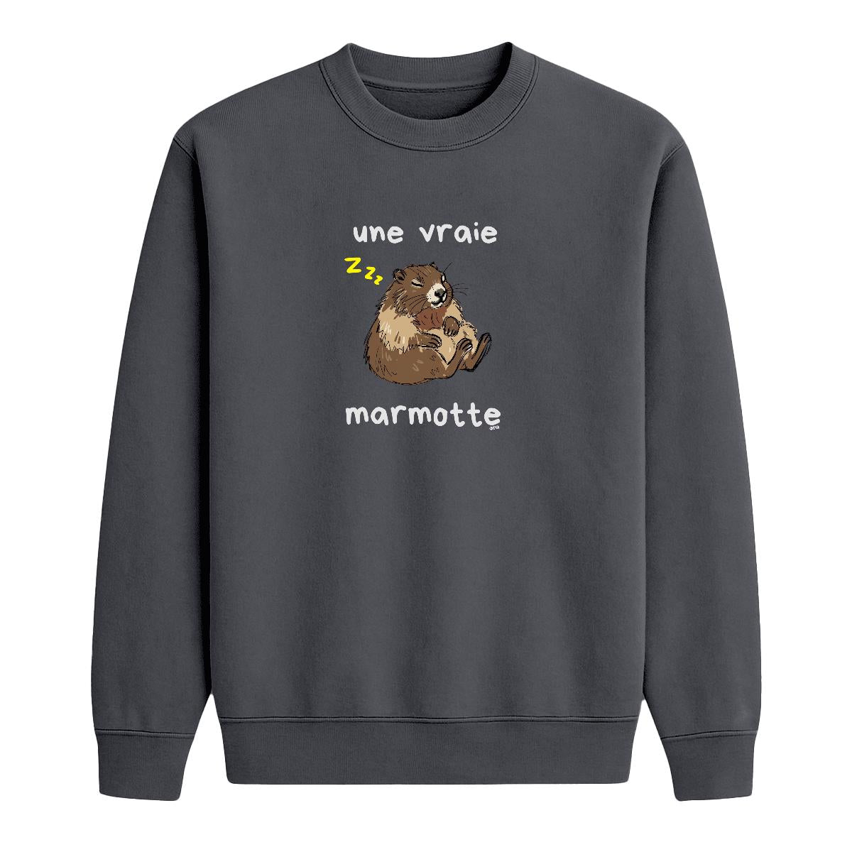Sweat-shirt Une vraie marmotte