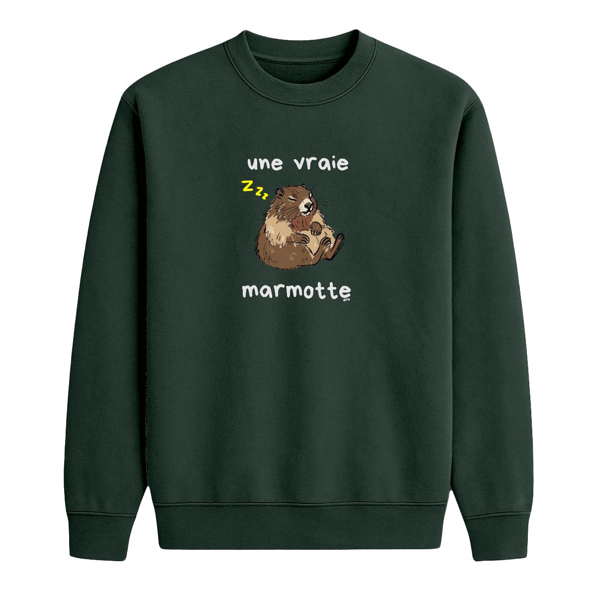Sweat-shirt Une vraie marmotte