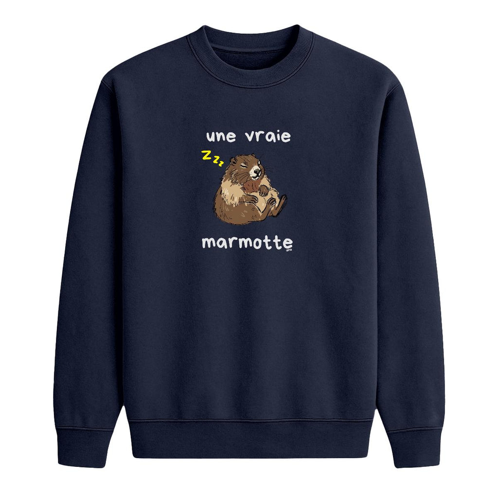 Sweat-shirt Une vraie marmotte