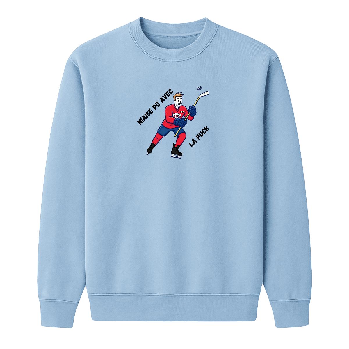 Sweat-shirt Niaise po avec la puck