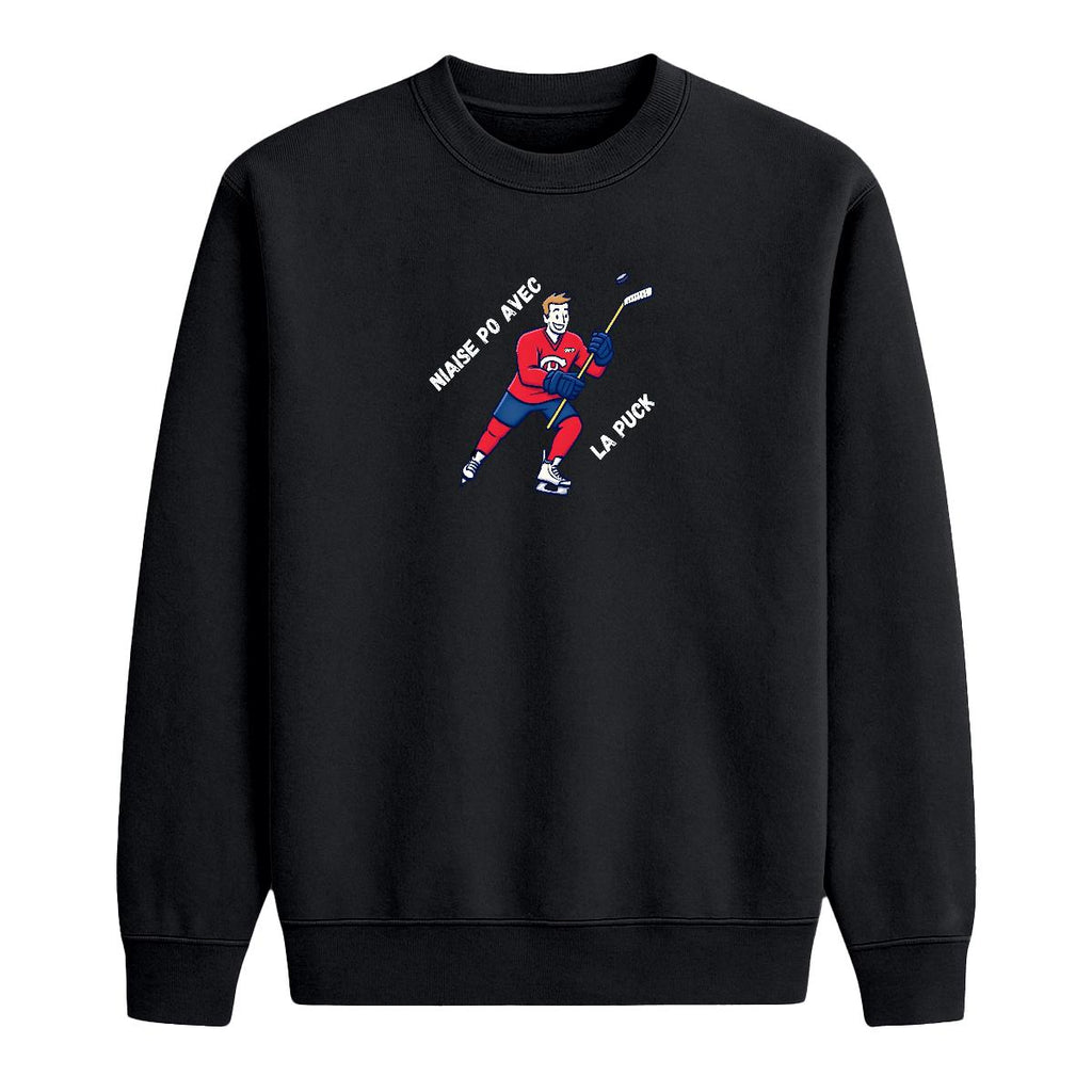 Sweat-shirt Niaise po avec la puck