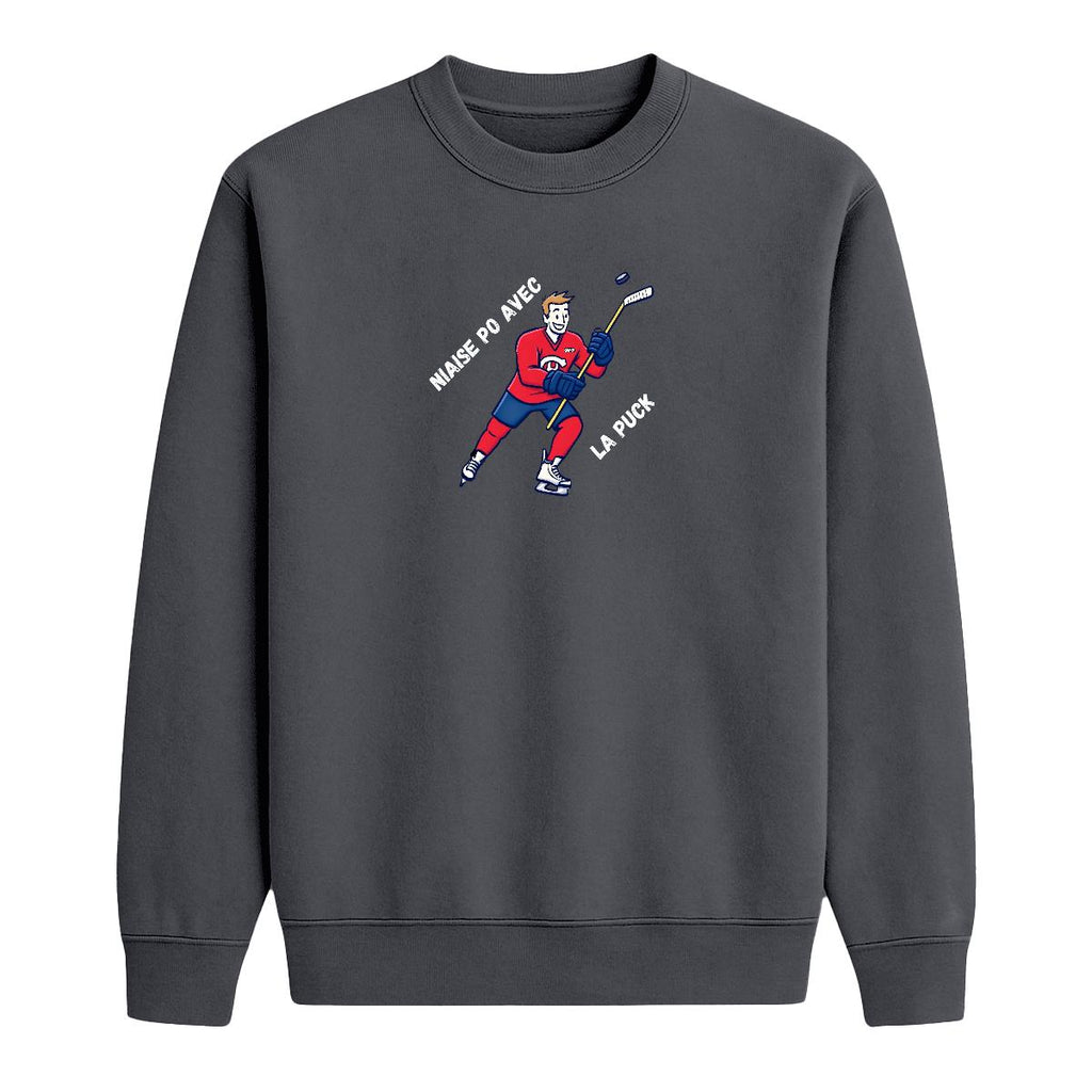 Sweat-shirt Niaise po avec la puck