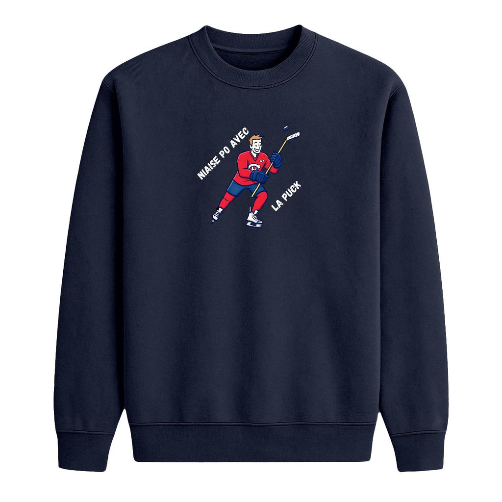 Sweat-shirt Niaise po avec la puck