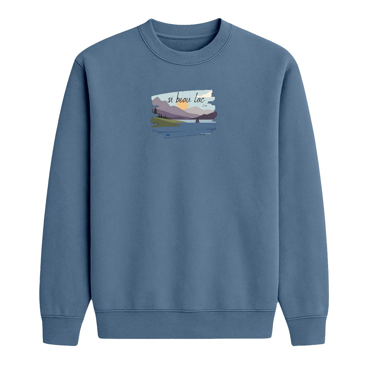 Sweat-shirt Si beau lac