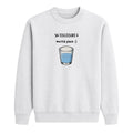 Sweat-shirt Verre à moitié plein