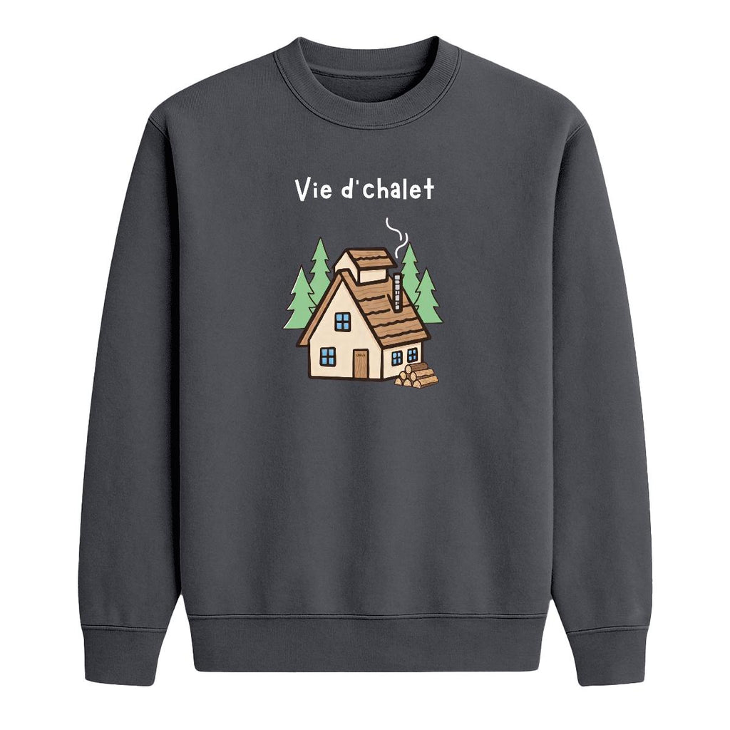 Sweat-shirt Vie d'chalet