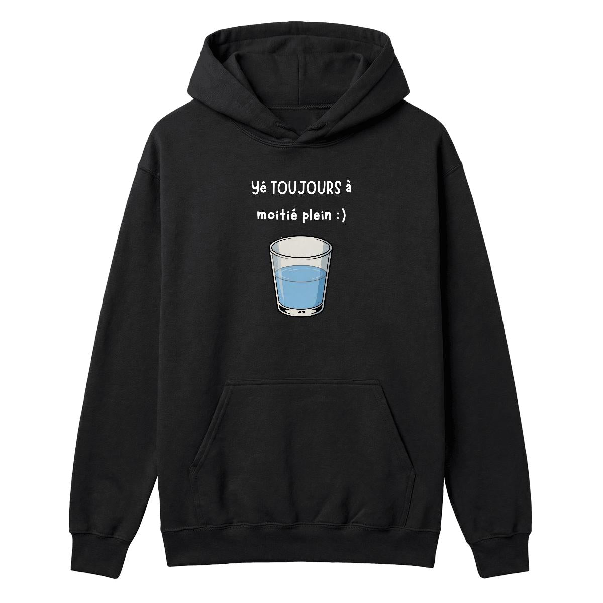 Hoodie Verre à moitié plein