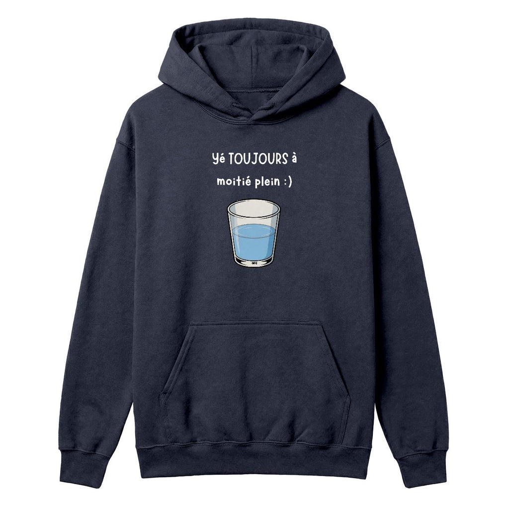 Hoodie Verre à moitié plein