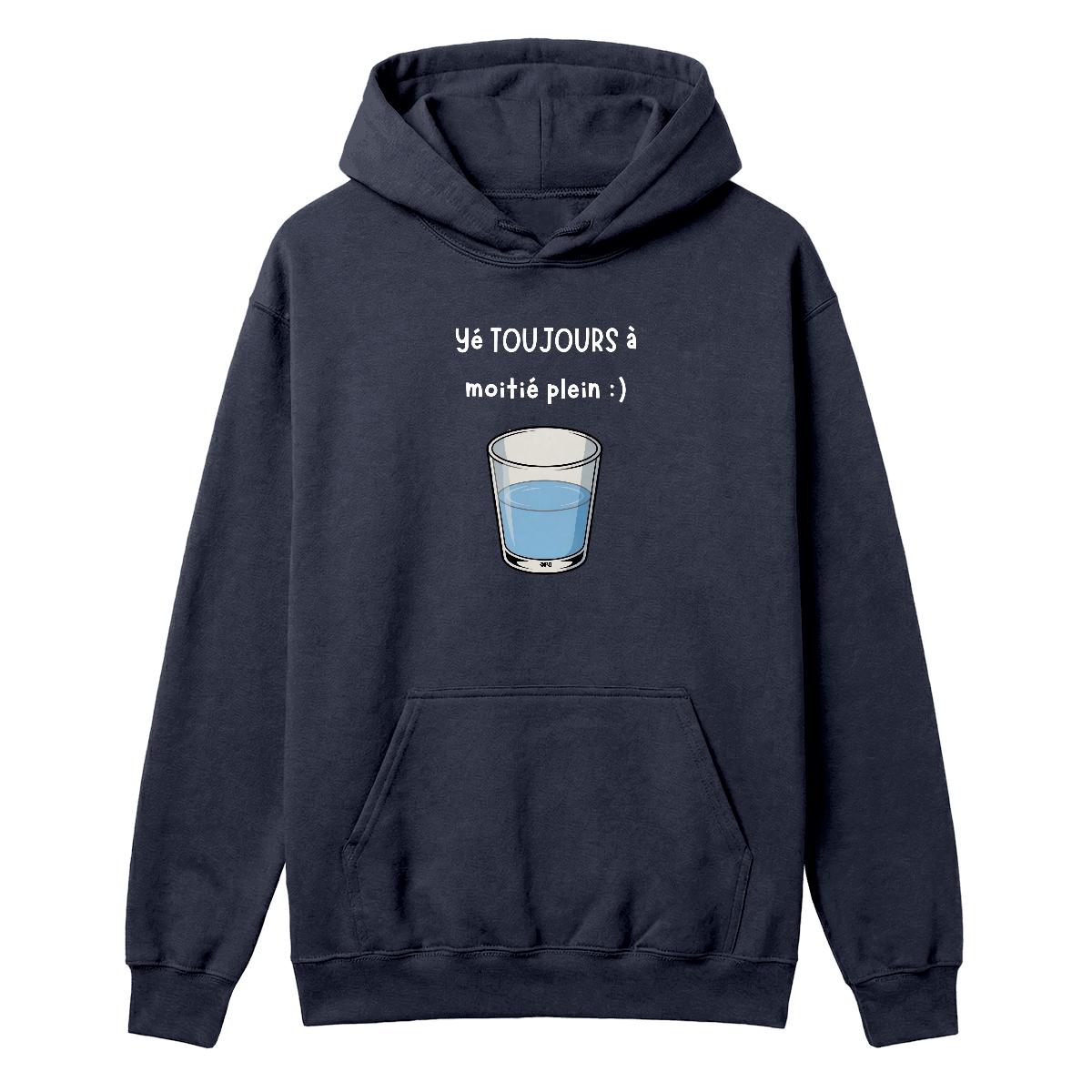 Hoodie Verre à moitié plein