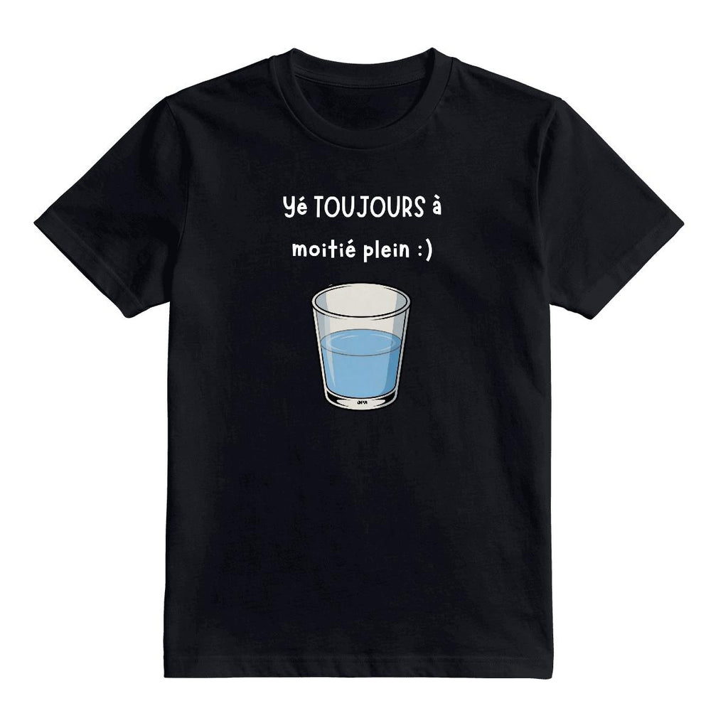 T-Shirt Verre à moitié plein