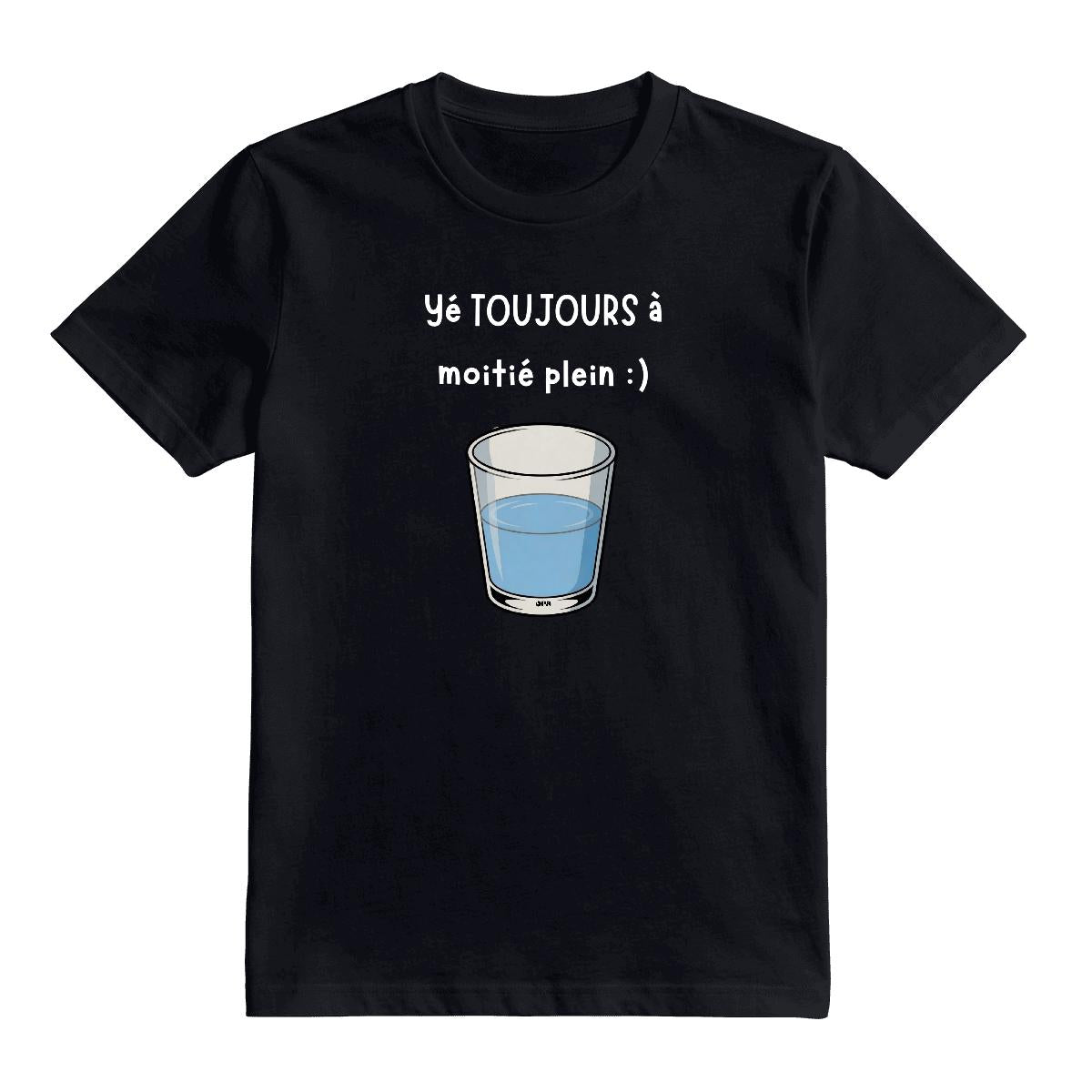 T-Shirt Verre à moitié plein