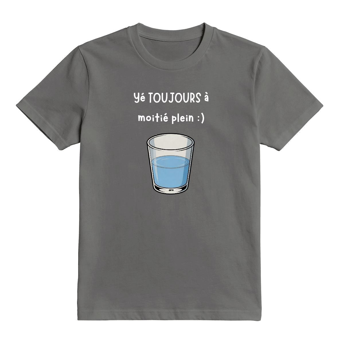 T-Shirt Verre à moitié plein