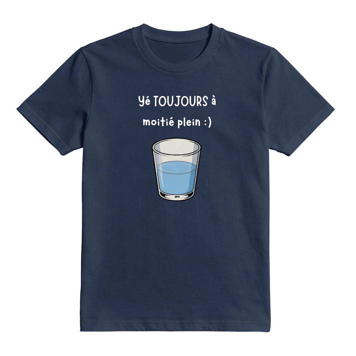 T-Shirt Verre à moitié plein