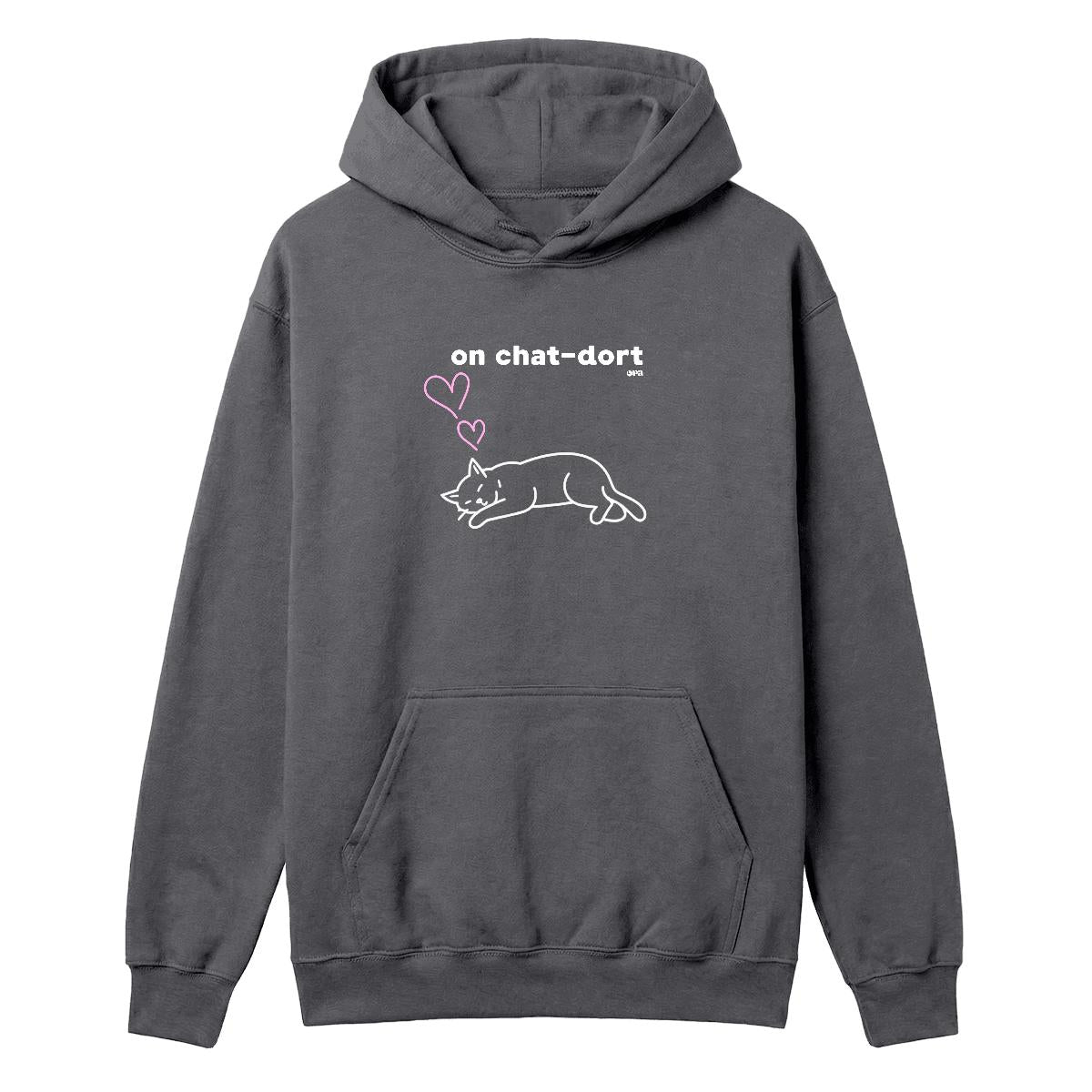 Hoodie On chat-dort