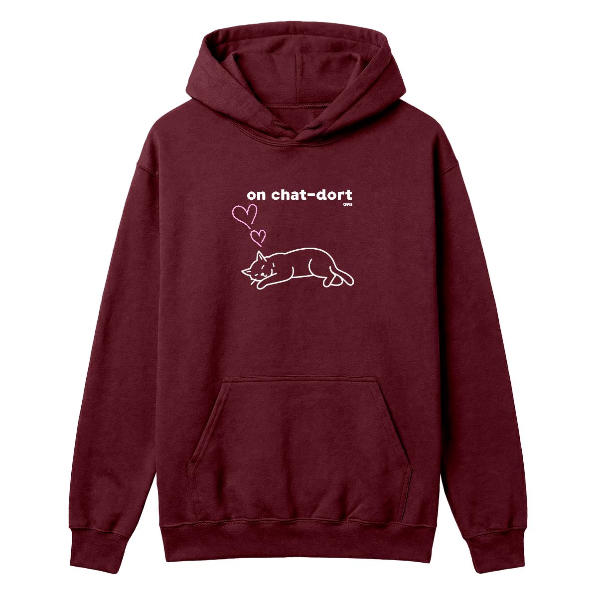 Hoodie On chat-dort