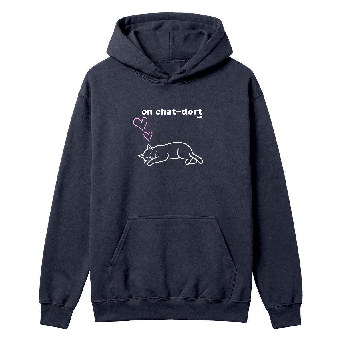 Hoodie On chat-dort