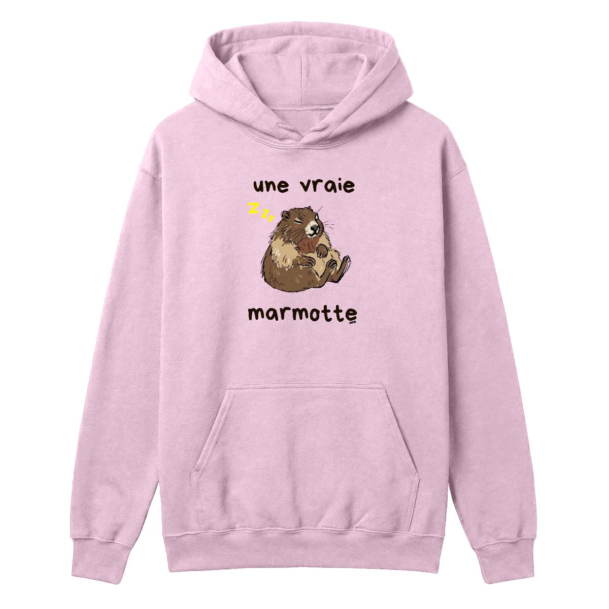 Hoodie Une vraie marmotte