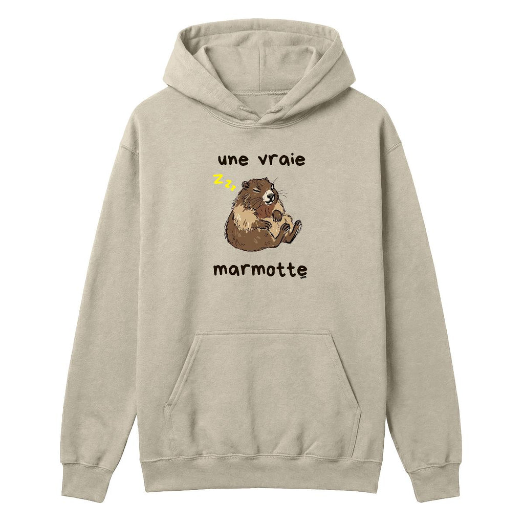 Hoodie Une vraie marmotte