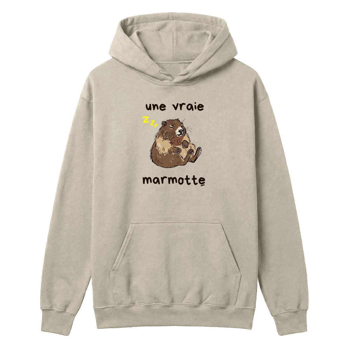 Hoodie Une vraie marmotte