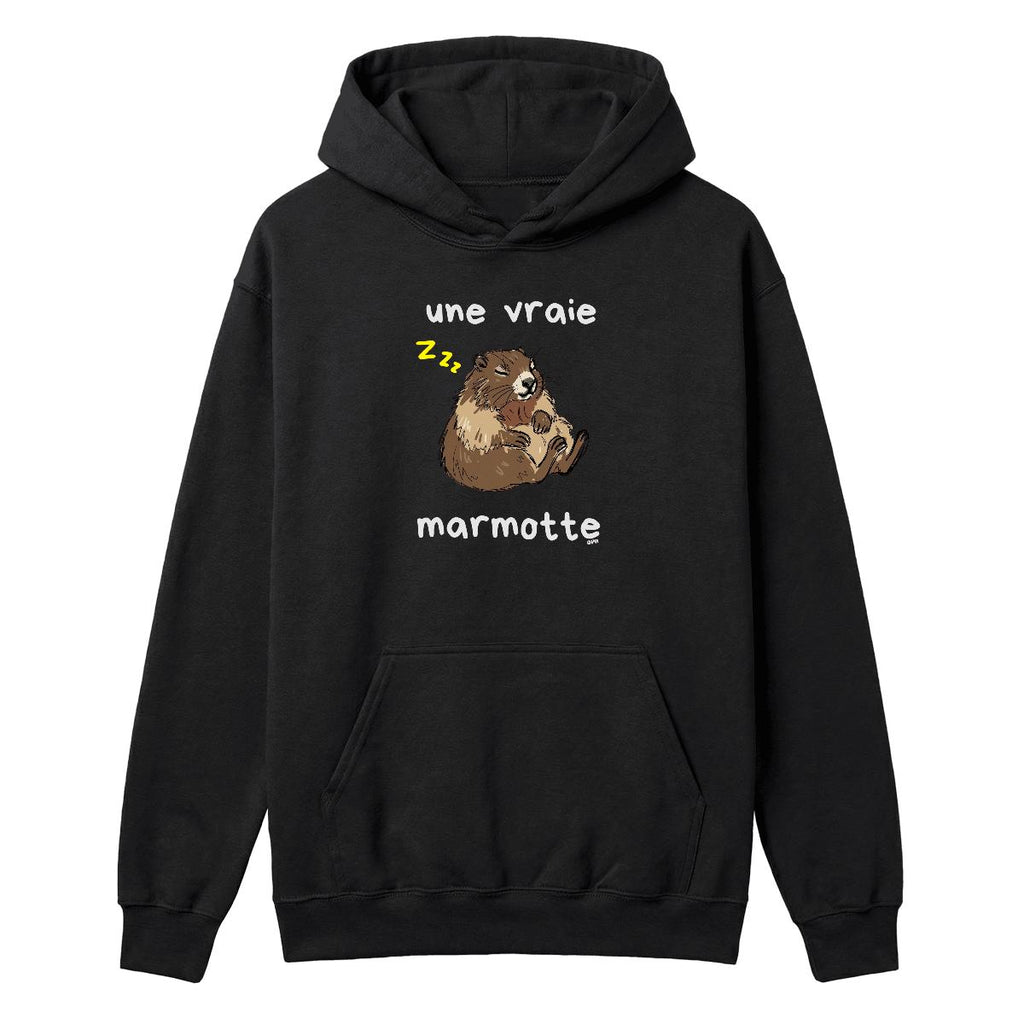 Hoodie Une vraie marmotte