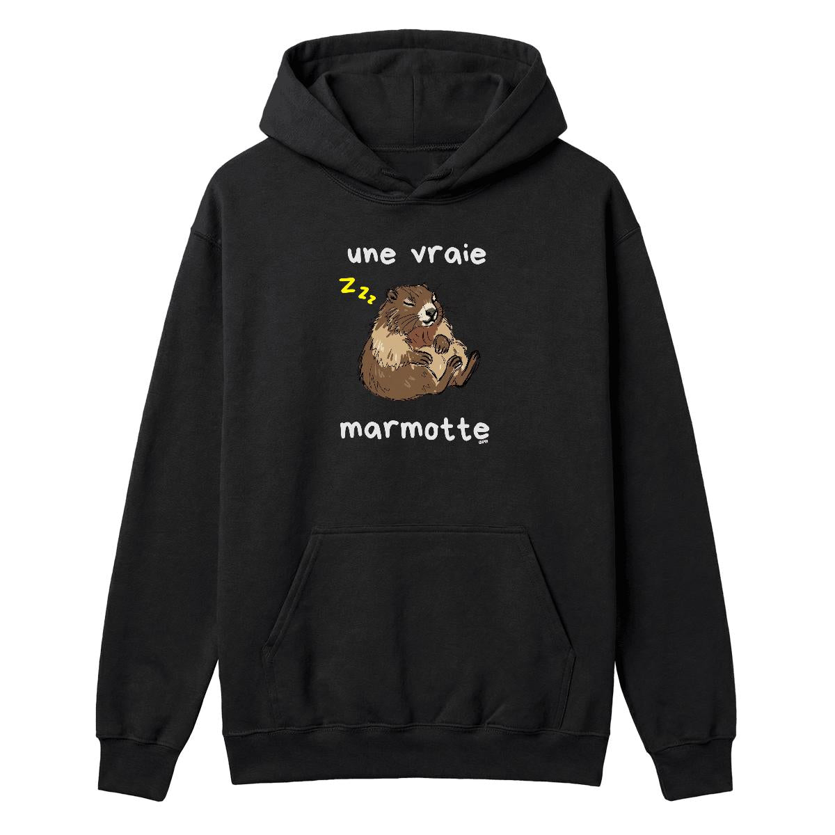 Hoodie Une vraie marmotte