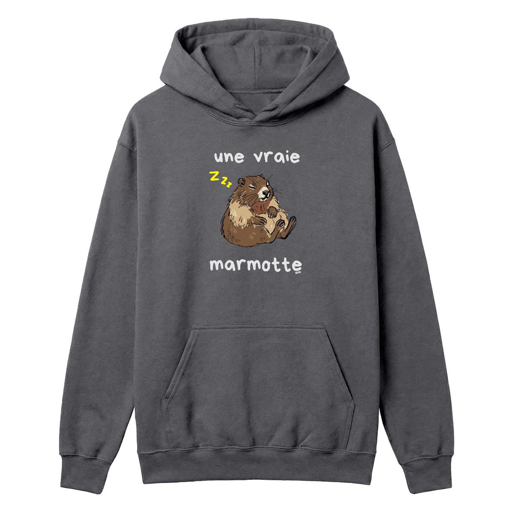 Hoodie Une vraie marmotte