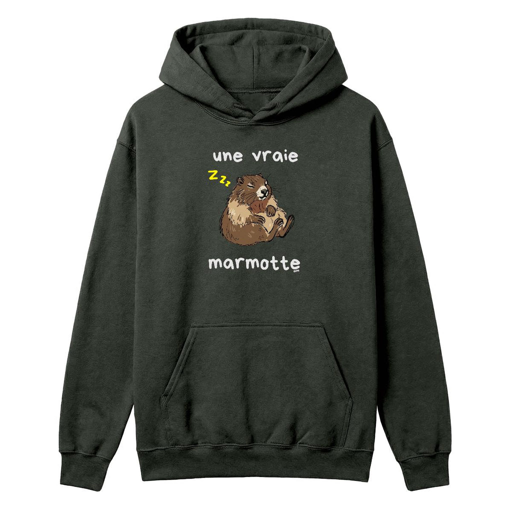 Hoodie Une vraie marmotte