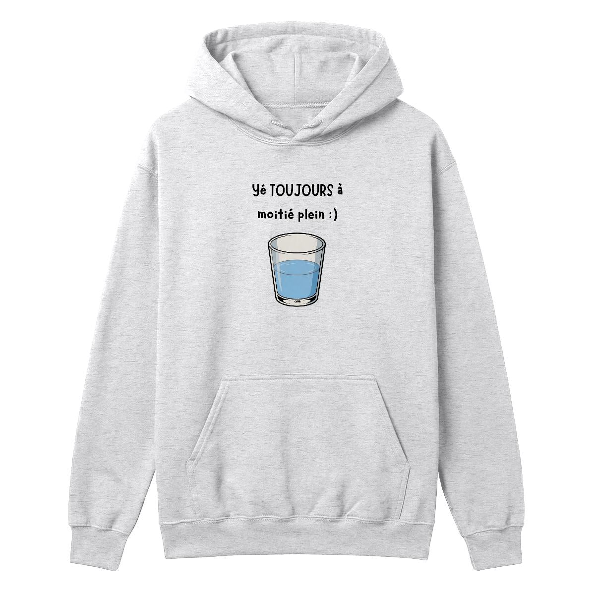 Hoodie Verre à moitié plein