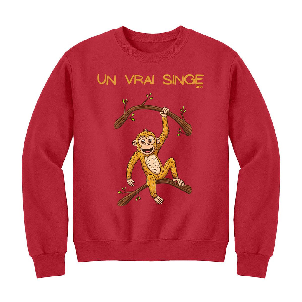 Sweat-shirt Un vrai singe