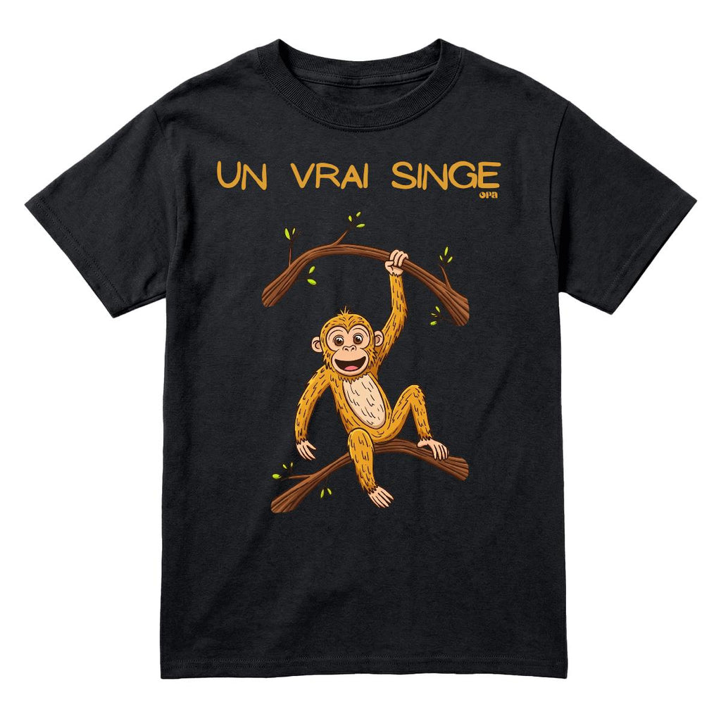 T-Shirt Un vrai singe enfant