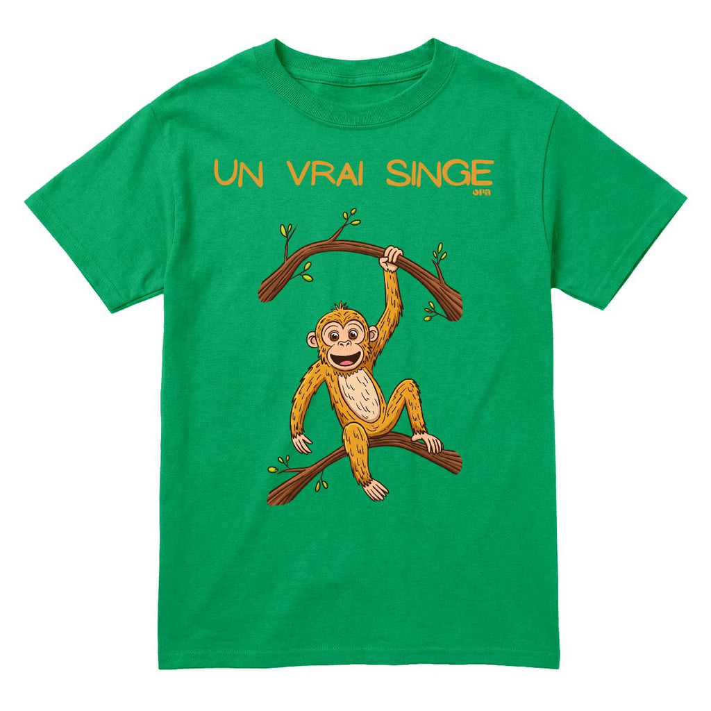T-Shirt Un vrai singe enfant