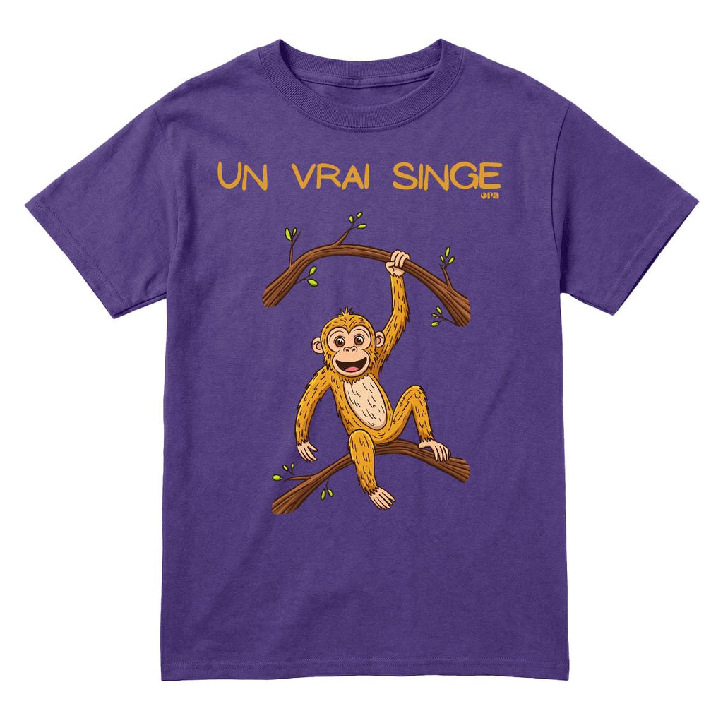 T-Shirt Un vrai singe enfant