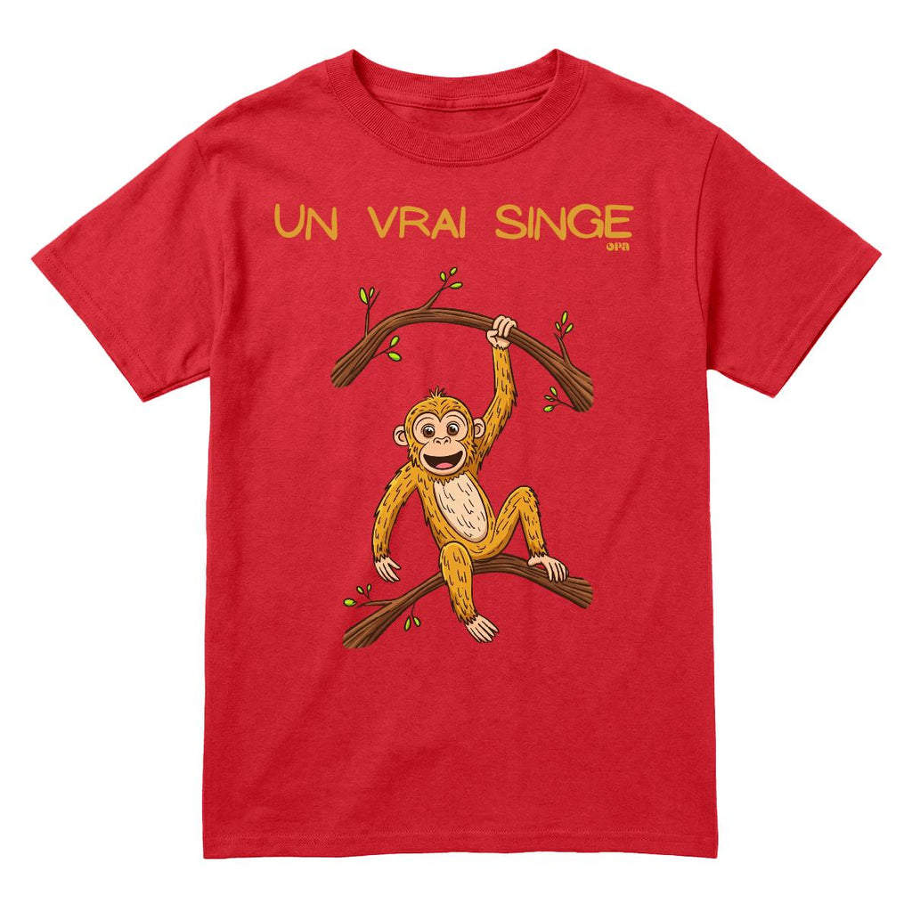 T-Shirt Un vrai singe enfant